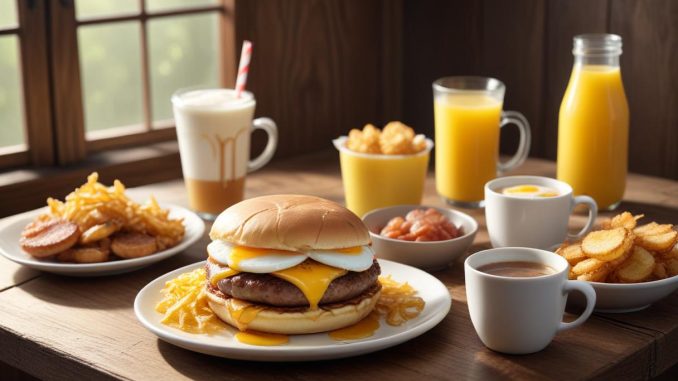 Morgonmys med McDonald's frukost – tider och tips illustration